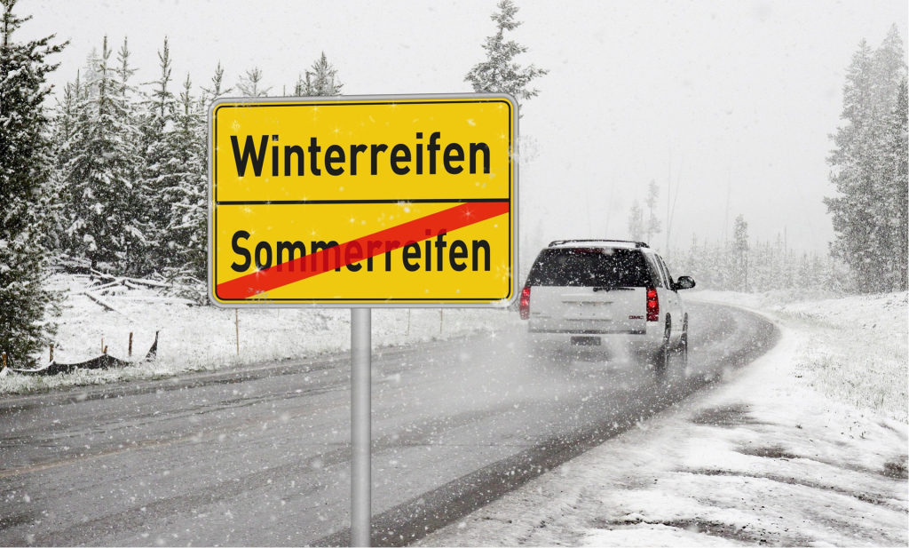 Winterliche Straße